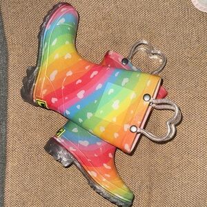Western Chief Multicolor Heart Rain Boots